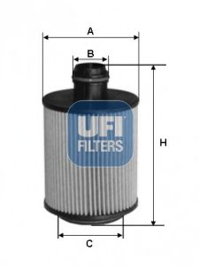 Масляний фiльтр UFI 2508800